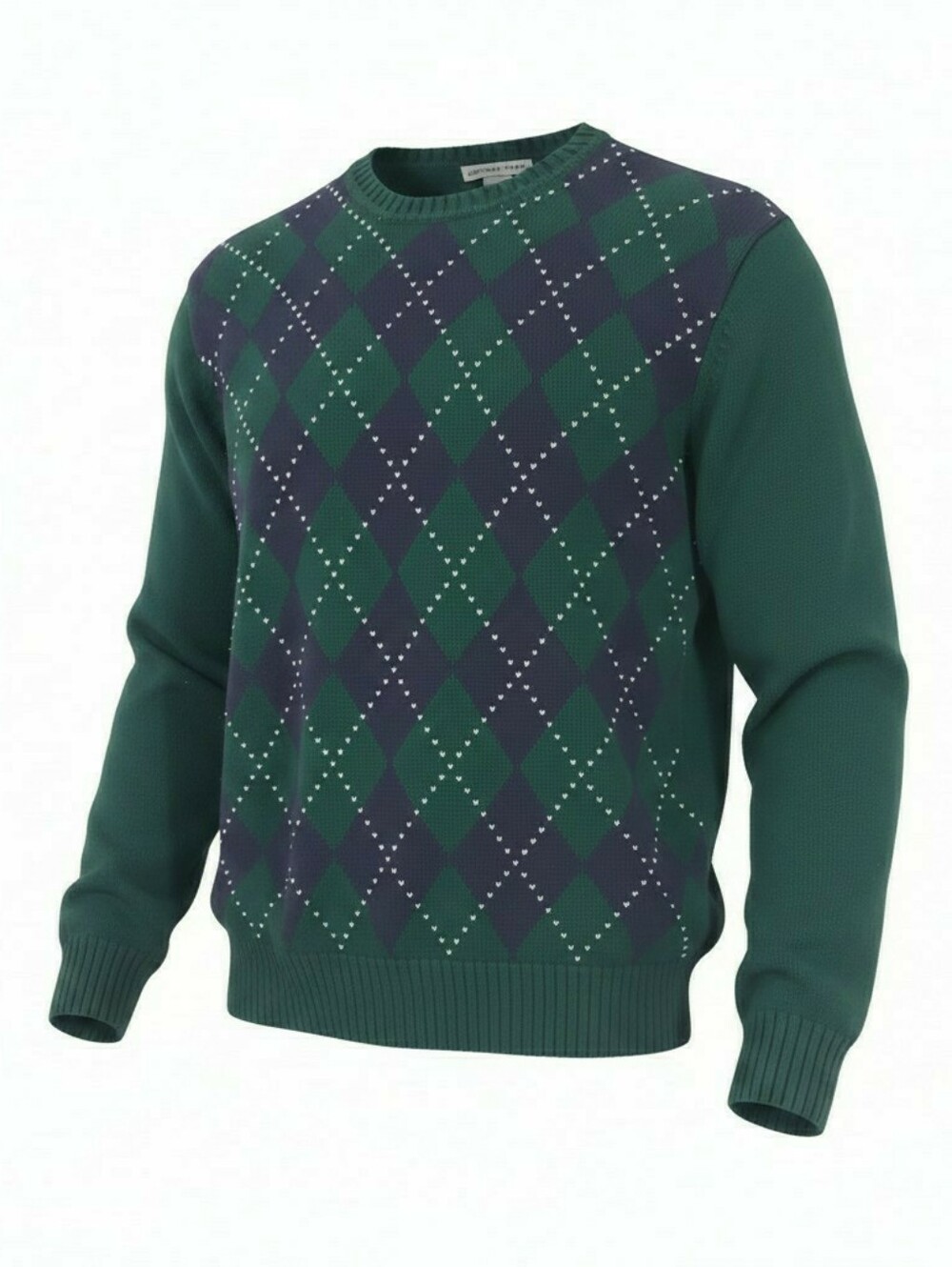 Geoffrey Beene Vintage Argyle Crewneck Sweater